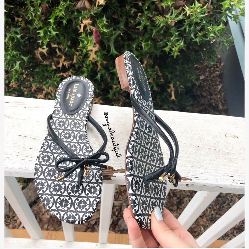 NWOT Kate Spade Mystic Sandals Black - Picture 4 of 6